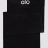 Grounded No-Slip Towel - Black 2 Grounded No-Slip Towel - Black -ALO ACTIVEWEAR SALE A0029U 01 b1 a1