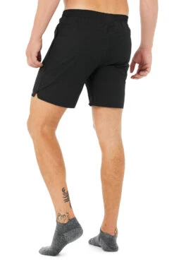 Men's Performance Tab Sock - Dark Grey Heather/Highlighter -ALO ACTIVEWEAR SALE A0068M 03832 b1 s1 a3 1 M72