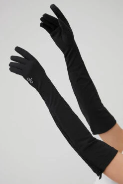 Sleek City Gloves - Black -ALO ACTIVEWEAR SALE A0184W 01 b1 s1 a2 1 m89