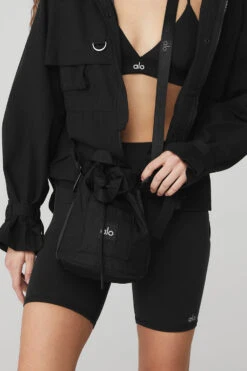 Cross Body Bucket Bag - Black -ALO ACTIVEWEAR SALE A0214U 01 b1 a1 m90