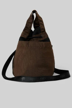 Cross Body Bucket Bag - Espresso/Black -ALO ACTIVEWEAR SALE A0214U 04101 b1 a3