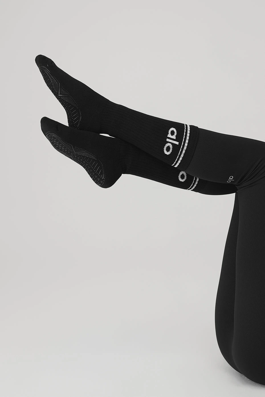 Women's Throwback Barre Sock - Black/White 6 Women's Throwback Barre Sock - Black/White - Image 4