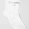 Unisex Half-Crew Performance Sock - White -ALO ACTIVEWEAR SALE A0295W 01 b1 a