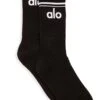 Unisex Throwback Sock - Black/White 1 Unisex Throwback Sock - Black/White -ALO ACTIVEWEAR SALE A0357U 0100 1