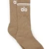 Unisex Throwback Sock - Gravel/White -ALO ACTIVEWEAR SALE A0357U 02577 1