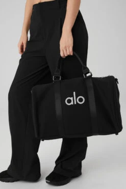 Traverse Duffle - Black/Silver -ALO ACTIVEWEAR SALE A0366U 01115 b1 s1 a1 1 m89