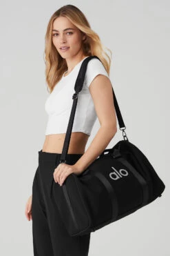 Traverse Duffle - Black/Silver -ALO ACTIVEWEAR SALE A0366U 01115 b1 s1 a3 1 m89