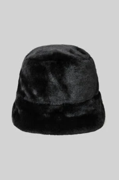 Faux Fur Bucket Hat - Black -ALO ACTIVEWEAR SALE A0375U 01 b1 a3