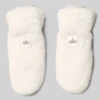 Faux Fur Mittens - Ivory -ALO ACTIVEWEAR SALE A0382W 03299 b1 a1