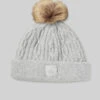 Cable Knit Beanie - Athletic Heather Grey -ALO ACTIVEWEAR SALE A0405U 02910 b1 a1