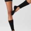 Women's Strappy Siren Grip Sock - Black -ALO ACTIVEWEAR SALE A0411W 01 b1 s1 a1 1 m18