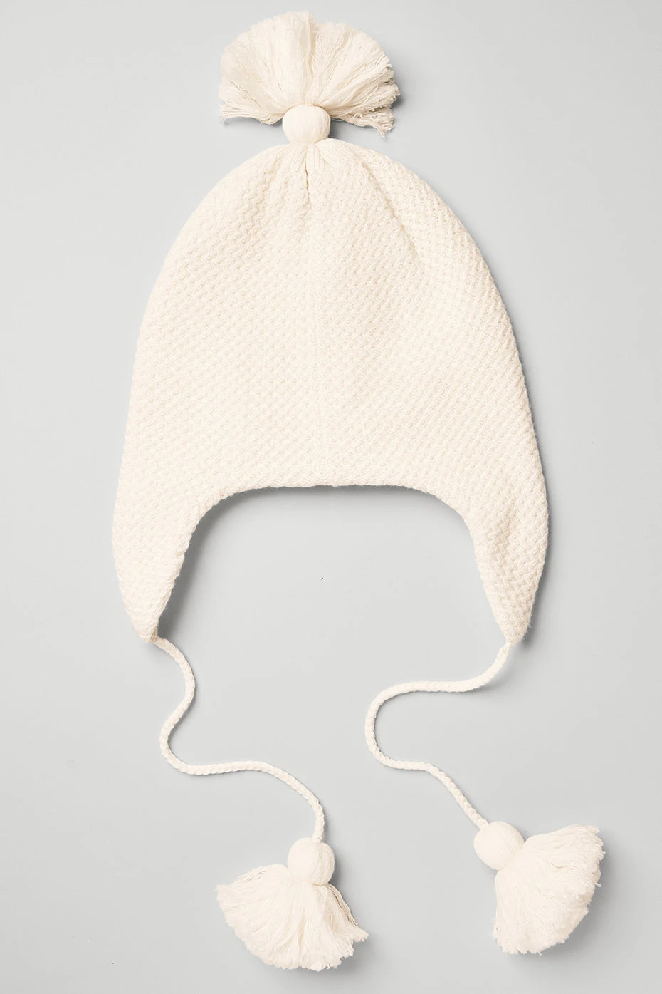 Cool Skies Earflap Beanie - Ivory 4 Cool Skies Earflap Beanie - Ivory - Image 2