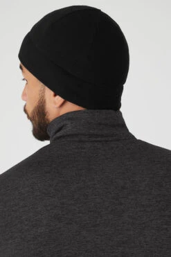 Performance Fleece Beanie - Black 13 Performance Fleece Beanie - Black -ALO ACTIVEWEAR SALE A0424U 01 b1 s1 a6 1 m130