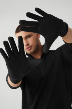 Midweight Performance Glove - Black 9 Midweight Performance Glove - Black -ALO ACTIVEWEAR SALE A0426U 01 b1 s3 a5 1 m108