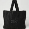 Foxy Sherpa Tote - Black -ALO ACTIVEWEAR SALE A0466U 01 b1 a1