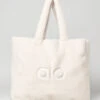 Foxy Sherpa Tote - Ivory -ALO ACTIVEWEAR SALE A0466U 03299 b1 a1