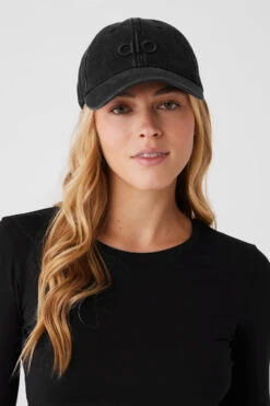 Washed Off-Duty Cap - Vintage Black 10 Washed Off-Duty Cap - Vintage Black -ALO ACTIVEWEAR SALE A0497U 02119 b1 a3 m100