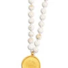 White Turquoise Mala Necklace 1 White Turquoise Mala Necklace -ALO ACTIVEWEAR SALE JSM0006 003 b1 a2