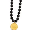 Black Onyx Mala Necklace -ALO ACTIVEWEAR SALE JSM0007 030704000 b1 a1