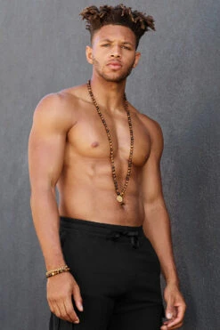 Tiger’s Eye Mala Necklace -ALO ACTIVEWEAR SALE JSM0008 003074000 b3 m31