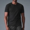 Triumph Raglan Tee - Black -ALO ACTIVEWEAR SALE M1133R 01 b1 s1 a1 1 m221