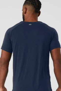 Triumph Raglan Tee - Navy -ALO ACTIVEWEAR SALE M1133R 03842 b1 s1 a4 1 m93
