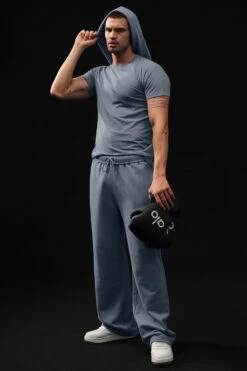 Triumph Raglan Tee - Steel Grey -ALO ACTIVEWEAR SALE M1133R 05541 b1 s1 a1 1 m108