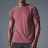 Triumph Raglan Tee - Burgundy Truffle -ALO ACTIVEWEAR SALE M1133R 05815 b1 s1 a1 1 m221