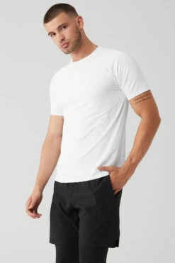 Idol Performance Tee - White -ALO ACTIVEWEAR SALE M1179R 00 b1 s3 a3 1 m108