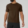 Idol Performance Tee - Espresso -ALO ACTIVEWEAR SALE M1179R 04064 b1 s3 a1 1 m93