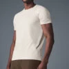 Conquer Reform Crewneck Short Sleeve - Bone -ALO ACTIVEWEAR SALE M1205R 03040 b1 s1 a1 1 m221