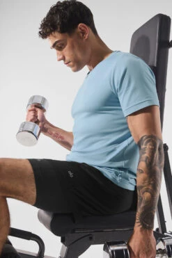 Conquer Reform Crewneck Short Sleeve - Celestial Blue 9 Conquer Reform Crewneck Short Sleeve - Celestial Blue -ALO ACTIVEWEAR SALE M1205R 05816 b1 s1 a4 1 m214