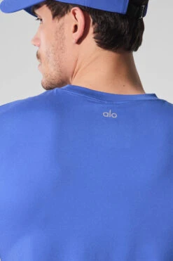Conquer Reform Crewneck Short Sleeve - Marathon Blue 10 Conquer Reform Crewneck Short Sleeve - Marathon Blue -ALO ACTIVEWEAR SALE M1205R 06037 b1 s1 a003 1 m214