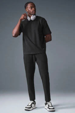 Double Take Short Sleeve - Black 11 Double Take Short Sleeve - Black -ALO ACTIVEWEAR SALE M1224R 01 b1 s1 a4 1 m221