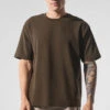 Double Take Short Sleeve - Espresso -ALO ACTIVEWEAR SALE M1224R 04064 b1 s1 a2 1 m214