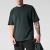 Double Take Short Sleeve - Charcoal Green -ALO ACTIVEWEAR SALE M1224R 06021 b1 s1 a1 1 m214
