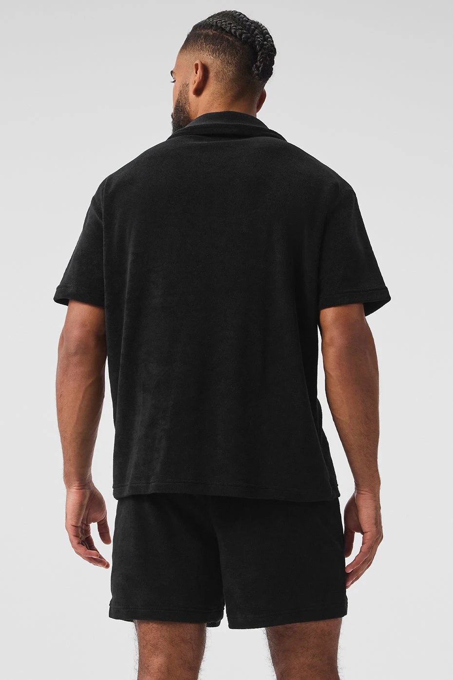 Coastal Terry Button Up - Black 4 Coastal Terry Button Up - Black - Image 2