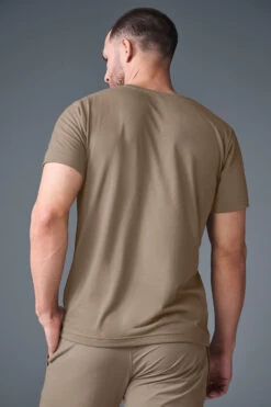 Triumph Tee - Gravel 9 Triumph Tee - Gravel -ALO ACTIVEWEAR SALE M1257R 05438 b1 s3 a2 m226