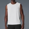 The Triumph Muscle Tank - White -ALO ACTIVEWEAR SALE M2033R 00 b1 s1 a1 1 m221