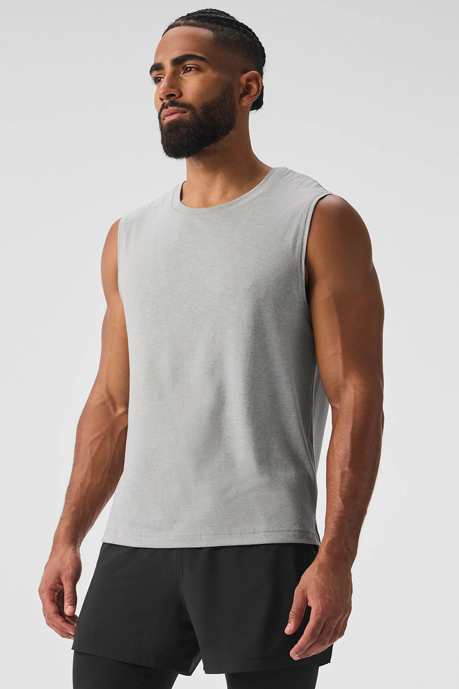 The Triumph Muscle Tank - Athletic Heather Grey 3 The Triumph Muscle Tank - Athletic Heather Grey