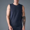 The Triumph Muscle Tank - Navy 2 The Triumph Muscle Tank - Navy -ALO ACTIVEWEAR SALE M2033R 03842 b1 s1 a1 1 m214