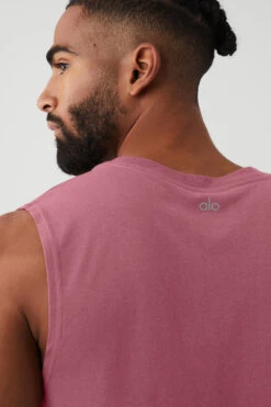 The Triumph Muscle Tank - Mars Clay -ALO ACTIVEWEAR SALE M2033R 04677 b1 s3 a4 1 m93