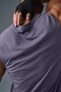 The Triumph Muscle Tank - Italian Plum -ALO ACTIVEWEAR SALE M2033R 05603 b1 s1 a5 1 m204