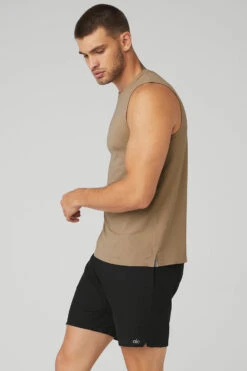 Idol Performance Tank - Gravel -ALO ACTIVEWEAR SALE M2053R 01347 b1 s3 a2 1 m108