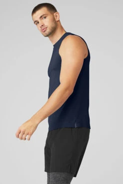 Idol Performance Tank - Navy -ALO ACTIVEWEAR SALE M2053R 03842 b1 s3 a2 1 m108