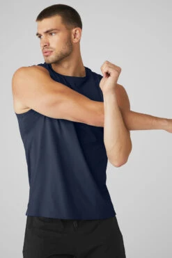 Idol Performance Tank - Navy -ALO ACTIVEWEAR SALE M2053R 03842 b1 s3 a4 1 m108