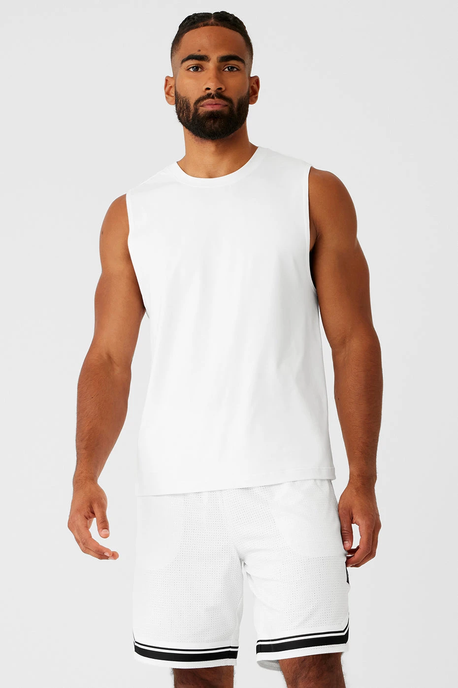 Conquer Muscle Tank - White 3 Conquer Muscle Tank - White