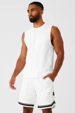 Conquer Muscle Tank - White 8 Conquer Muscle Tank - White -ALO ACTIVEWEAR SALE M2066R 00 b1 s3 a2 1 m93
