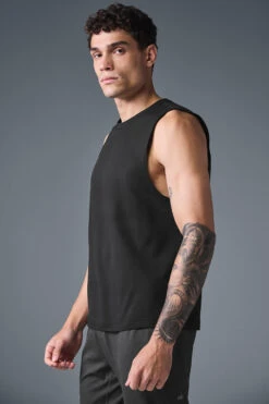 Conquer Muscle Tank - Black -ALO ACTIVEWEAR SALE M2066R 01 b1 s1 a3 1 m214