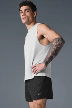 Conquer Muscle Tank - Athletic Heather Grey -ALO ACTIVEWEAR SALE M2066R 02910 b1 s1 a3 1 m214